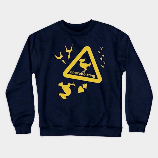 Chocobo Crossing - Final Fantasy Crewneck Sweatshirt by GysahlGreens